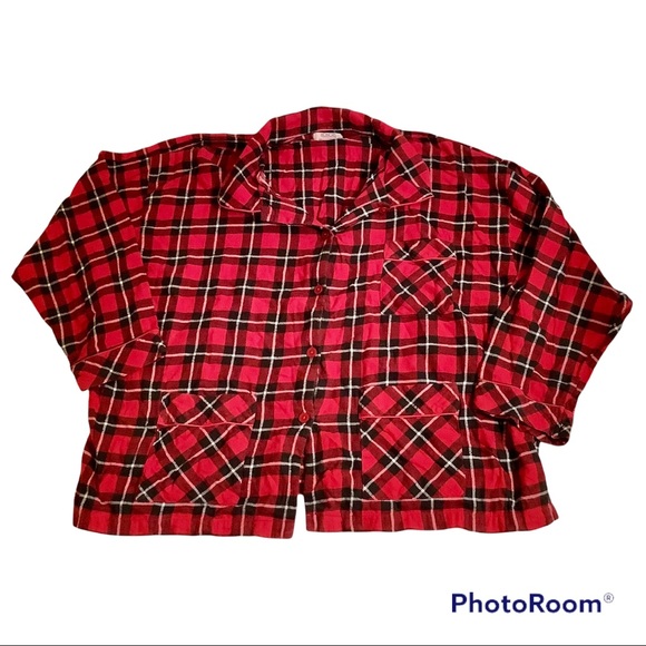 Honors Plaid Flannel Pajama Set. - Picture 4 of 7